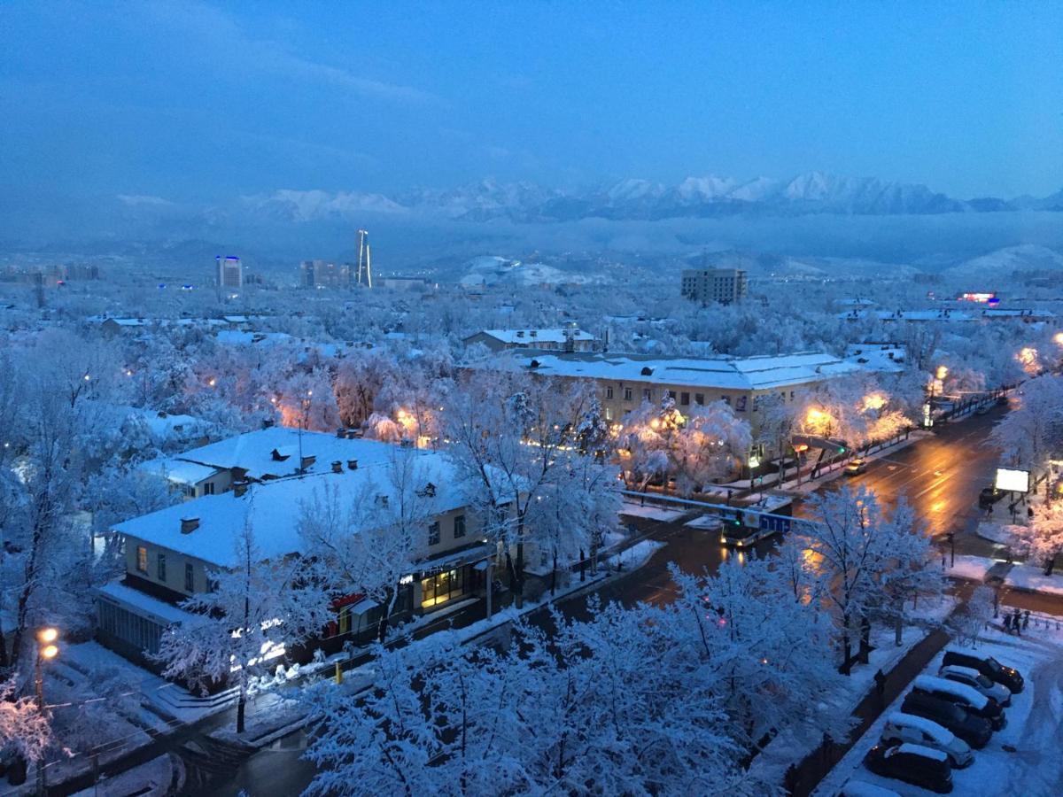 "Картина Горных Вершин" Квартира- "Mountain View" Apartment Almati Kültér fotó